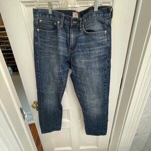 J. Crew Straight-Leg Faded Indigo Jeans